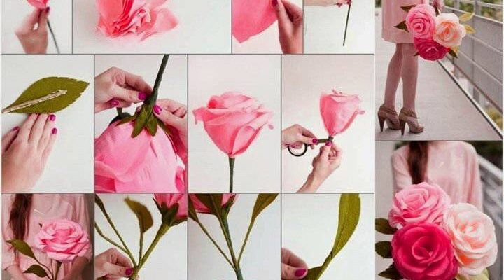 Как се прави роза от хартия